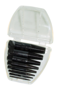 Komplet 8 szt. wykrętaków do urwanych śrub rozmiar 1-8 mm