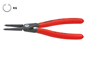 Szczypce do pierścieni osadczych wewnętrznych proste 320 mm Ø 85-140 mm
