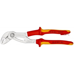 Szczypce Cobra VDE do rur 250 mm z uchwytem do mocowania zabezpieczenia BLISTER