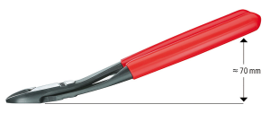 Szczypce tnące boczne zakrzywione 200 mm BLISTER