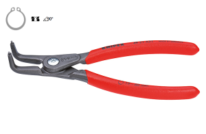 Szczypce do pierścieni osadczych zewnętrznych odgięte 130 mm Ø  3 – 10 mm
